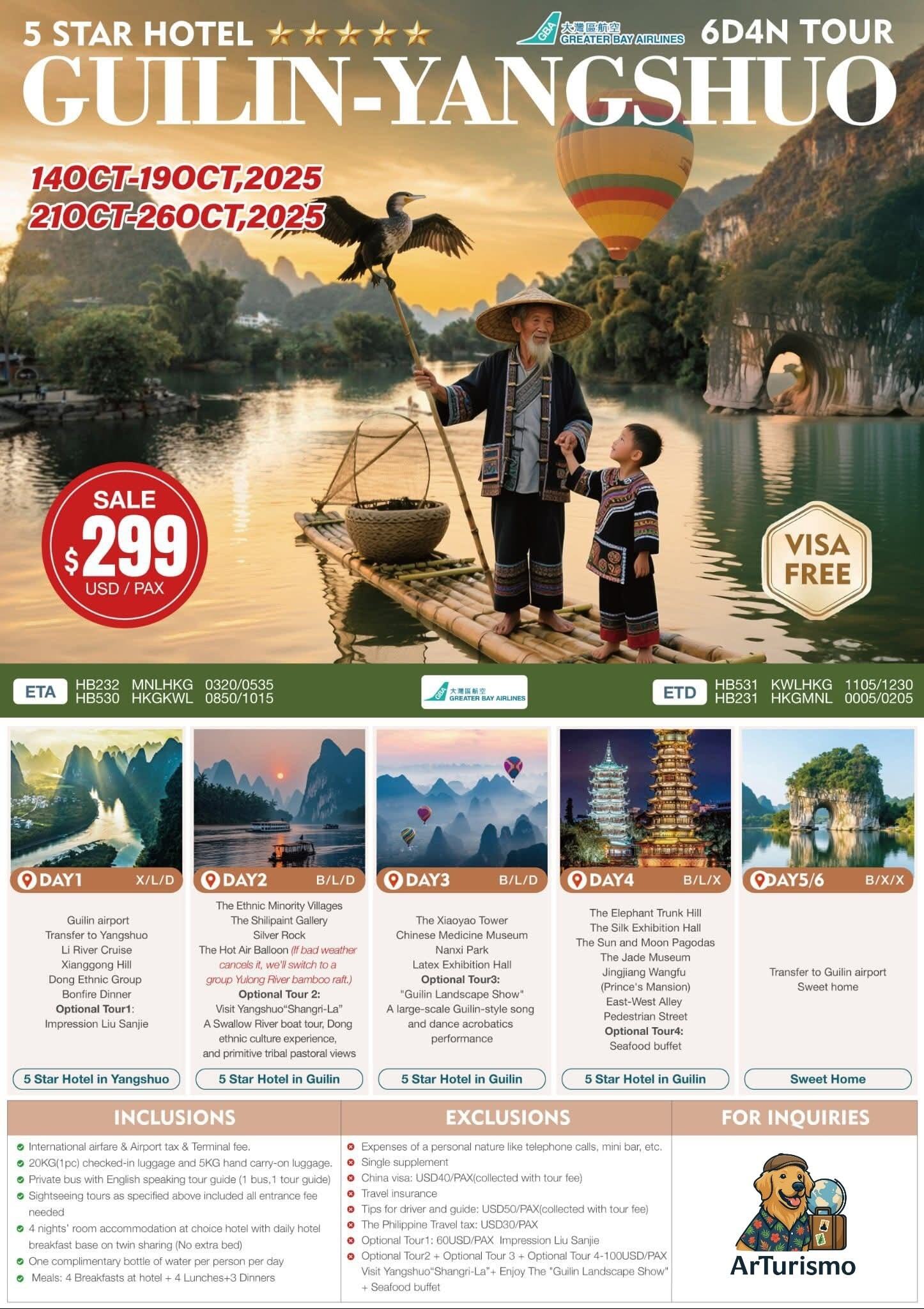 Guilin-Yangshuo Tour Package